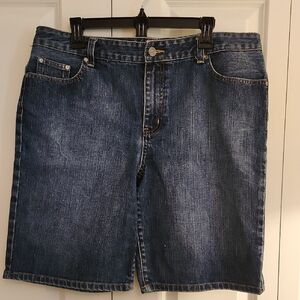 Nautica Women's Dark Blue Jean Shorts